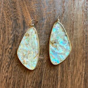 Kendra Scott nude abalone McKenna earrings